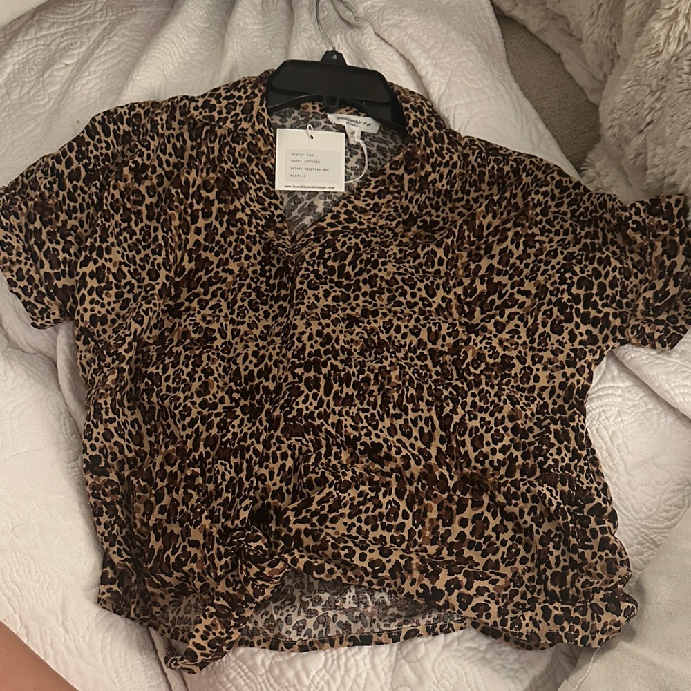 Beachlunchlounge Egyptian Mau Print Top
